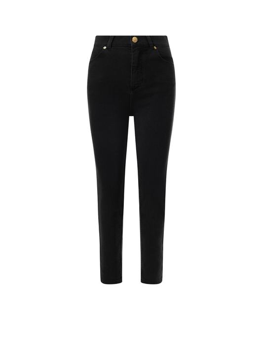 BALMAIN 5 Pockets Slim Black Washed Denim (Black)