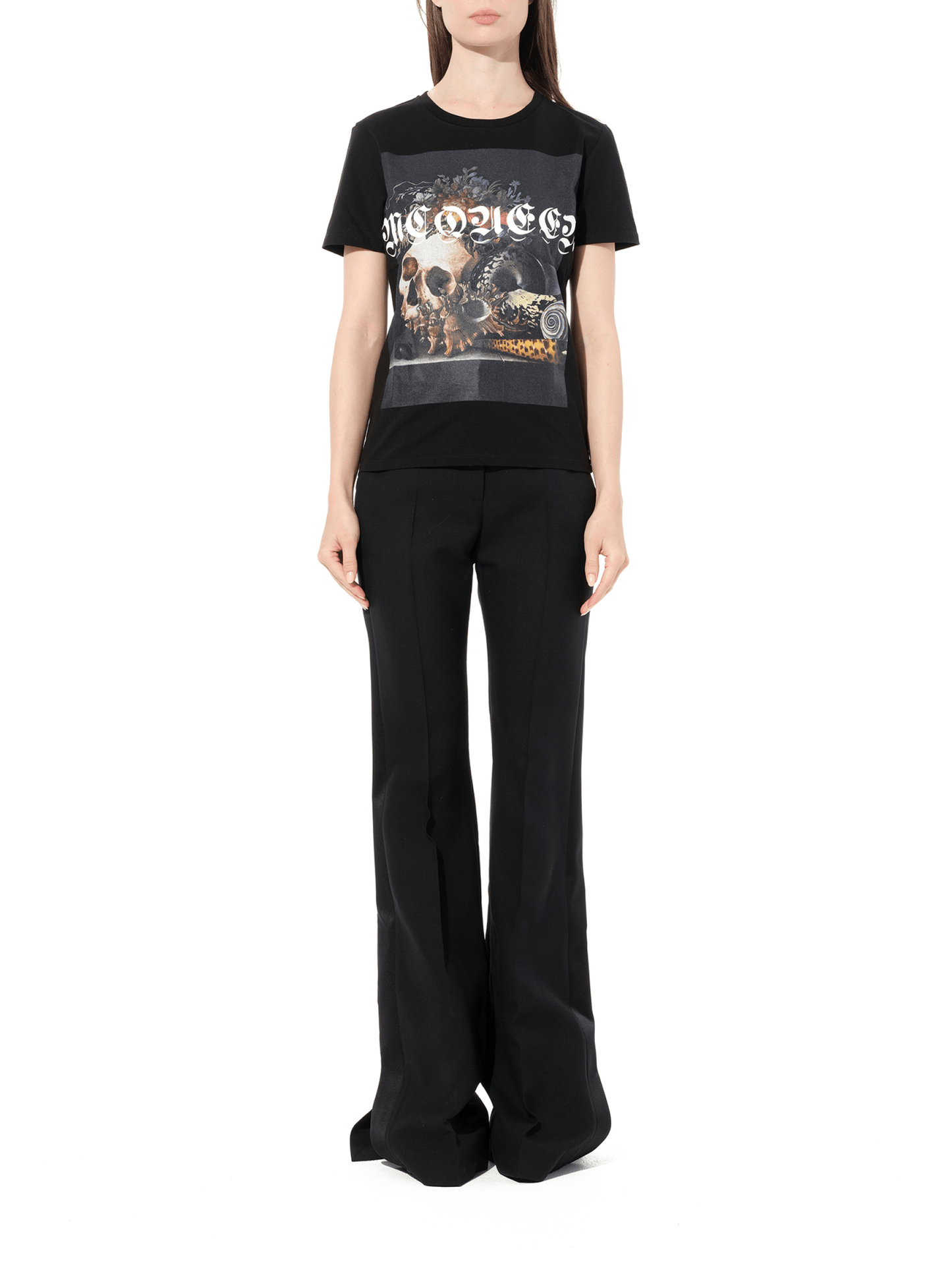 ALEXANDER MCQUEEN Still Life Skull T-Shirt (Black)