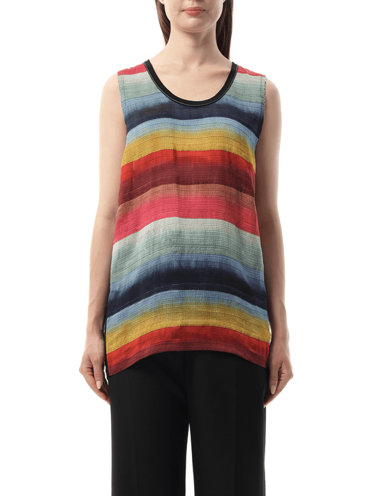 Image of a model wearing Tops. Productname: LANVIN Tank Top in Multicolour colour by brand - LANVIN