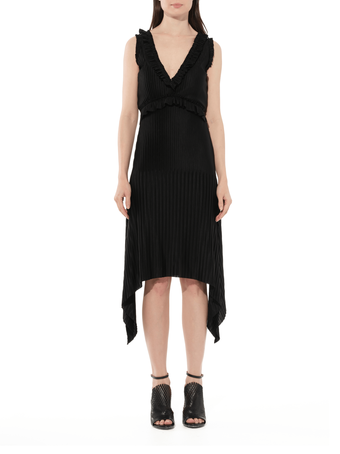 GIVENCHY Short Pleated Dress (Black)