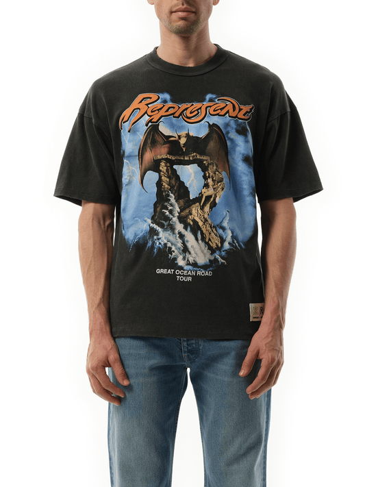 Image of T-Shirts. Productname: Represent x Marais Great Ocean Road T-Shirt in Grey colour by brand - REPRESENT