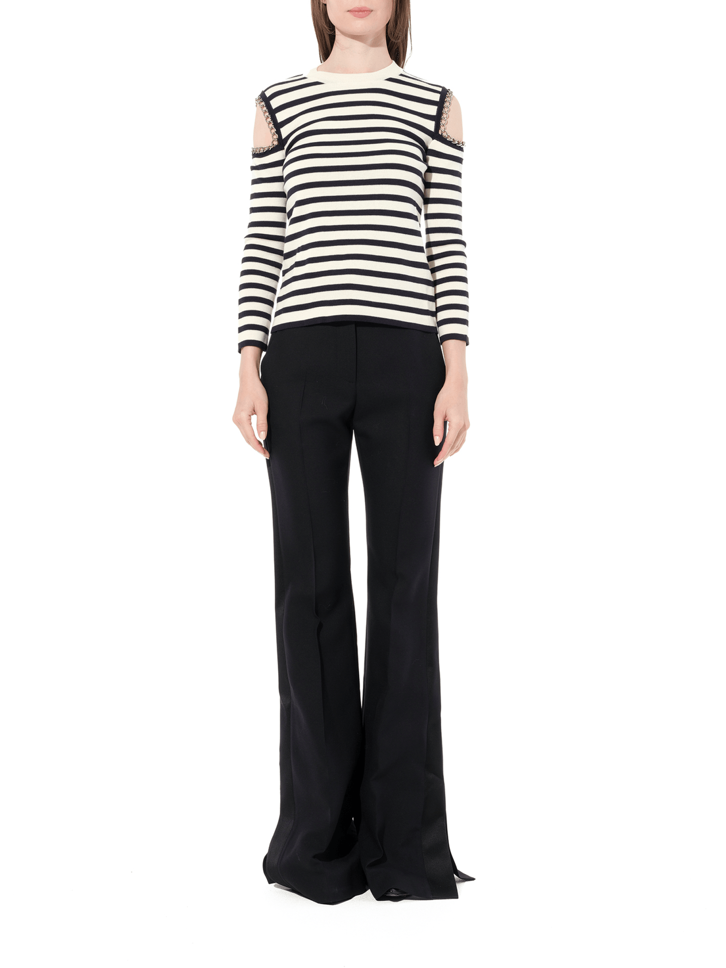ALEXANDER MCQUEEN Crew Neck Knitwear Ivory (White)