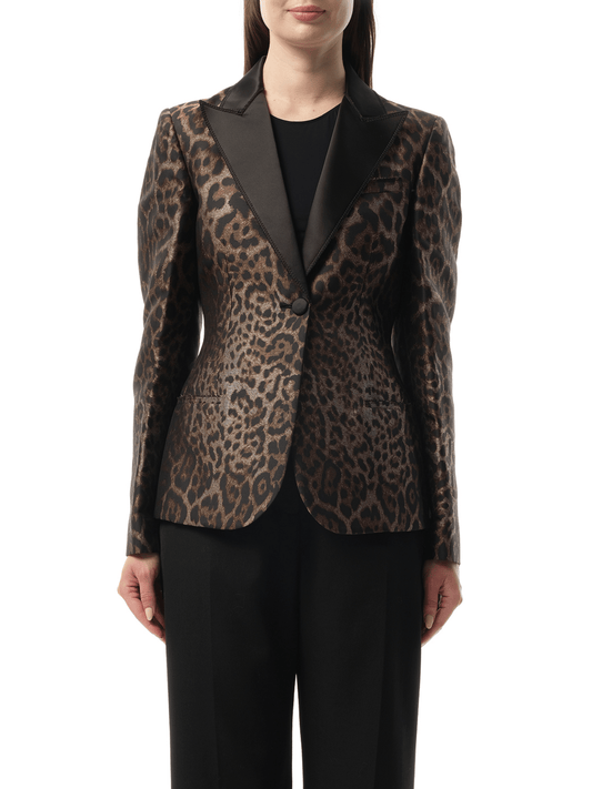 Image of a model wearing Outerwear. Productname: LANVIN Jacket in Fawn colour by brand - LANVIN