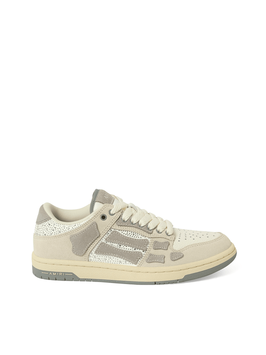 Image of Sneakers. Productname: AMIRI Crystal Suede Skeleton Top Low Sneaker in Birch colour by brand - AMIRI