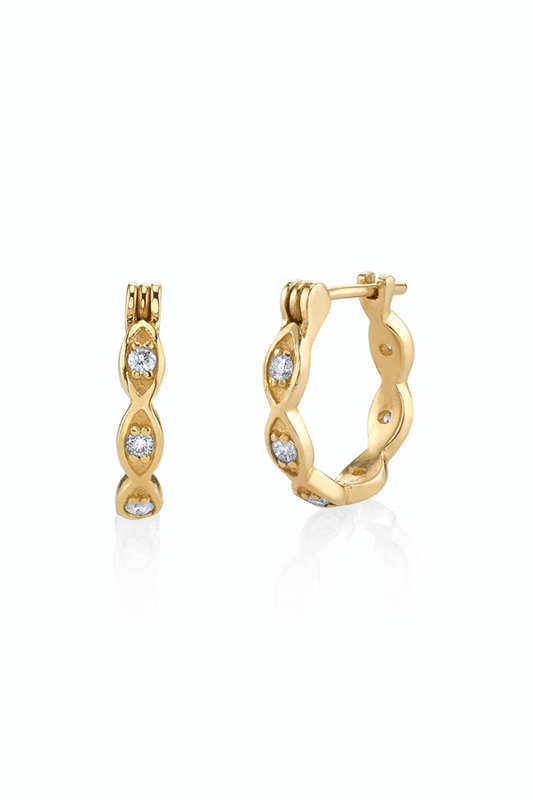Image of Earrings. Productname: Jewel Citizen | Francesca Hoop Earrings Gold in Gold colour by brand - Jewellery