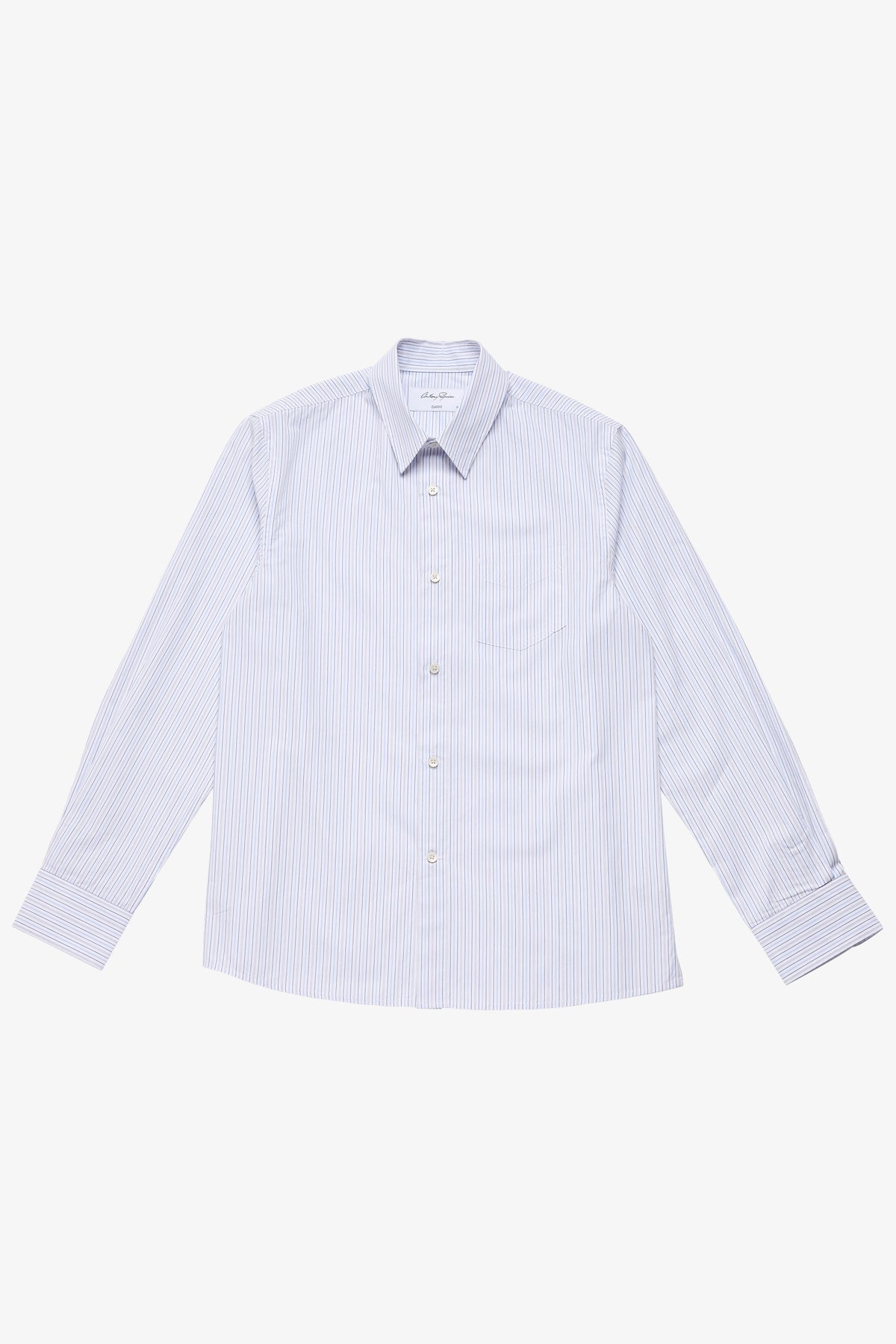 Anthony Squires Frederic white stripe poplin shirt (Red)