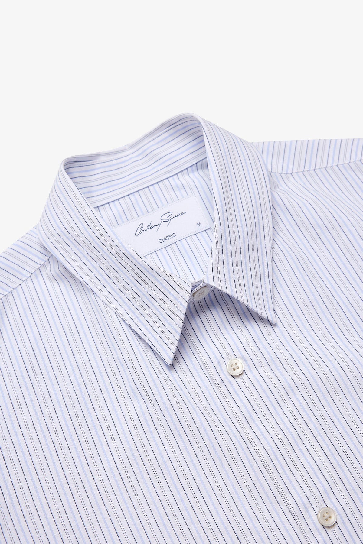 Anthony Squires Frederic white stripe poplin shirt (Red)