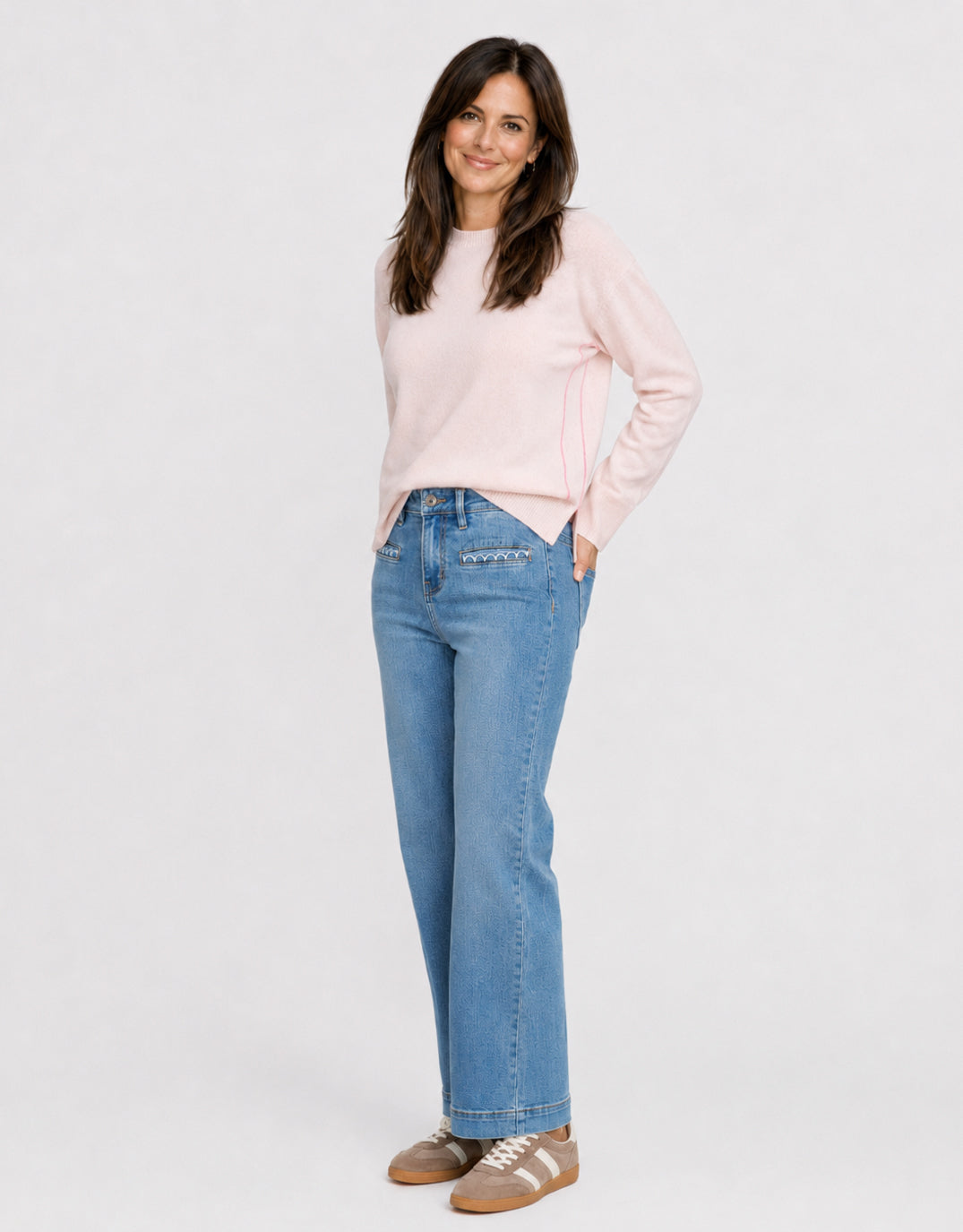 Kireina Freya Scallop Jean (70'S Blue)