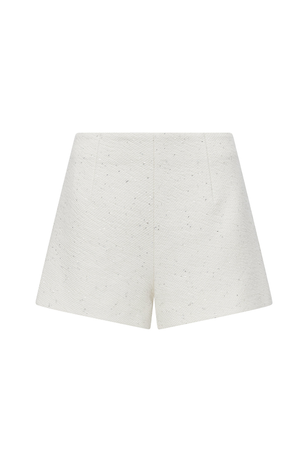 Image of a model wearing Shorts. Productname: Prized Pieces Short in White colour by brand - Manning Cartell