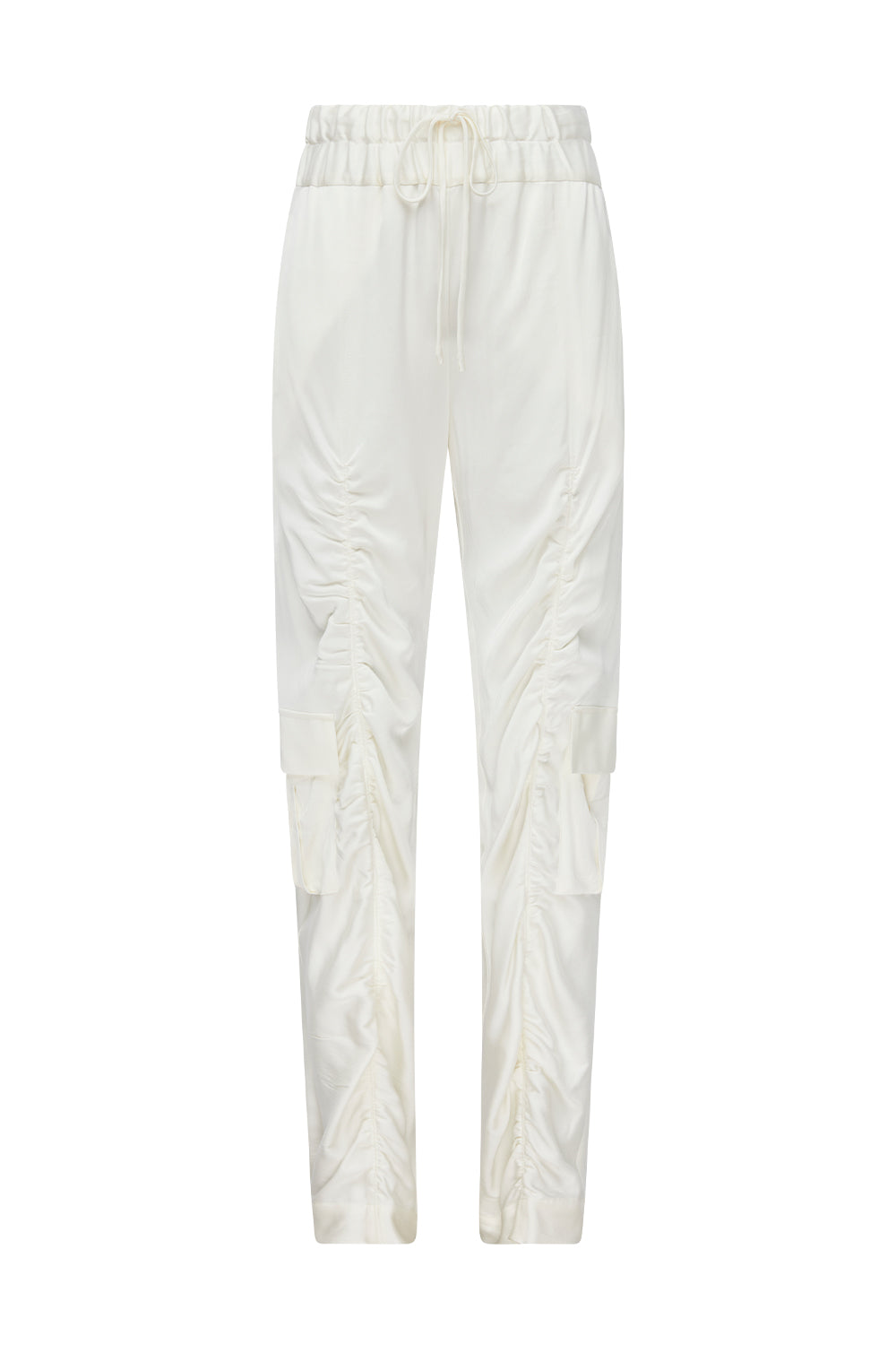 Image of a model wearing Pants. Productname: Off Duty Pant in White colour by brand - Manning Cartell