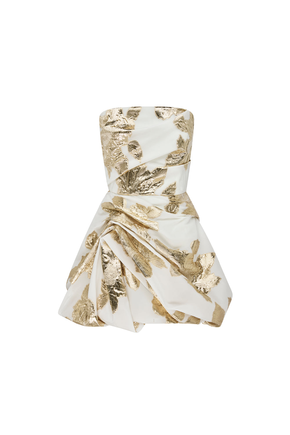 Image of Dresses. Productname: Paved With Gold Bubble Dress in Ivory/Gold colour by brand - Manning Cartell