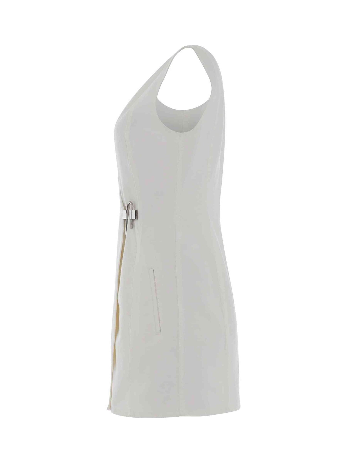 GIVENCHY Padlock Denim Dress (White)