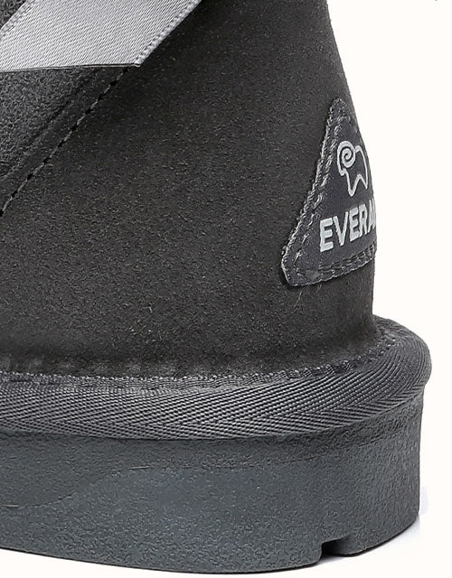 EVERAU® Short Back Bow Boots (Grey)