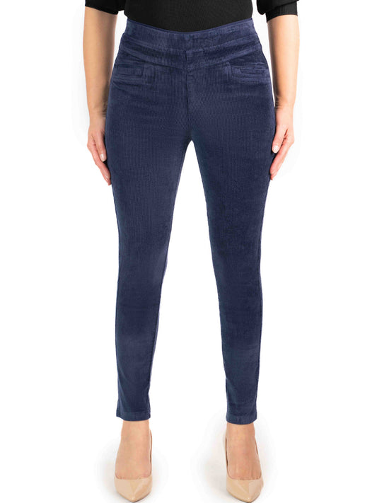 Image of a model wearing Pants. Product name - Gabriella Frattini Mitch Cord Pant in Rust colour by brand - Gabriella Frattini