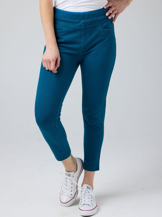GABRIELLA FRATTINI CAPRI LUSTRE PANT (Petrol)