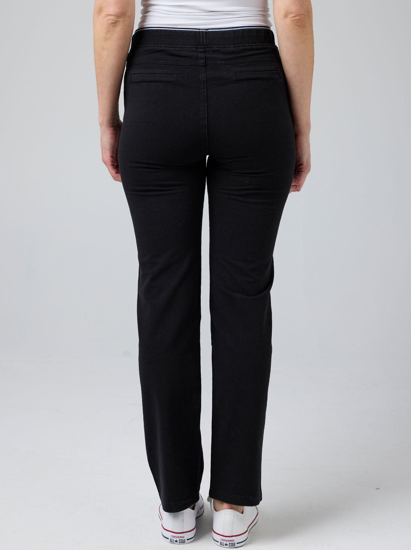 GABRIELLA FRATTINI STRAIGHT LEG LUSTRE PANTS (Denim)