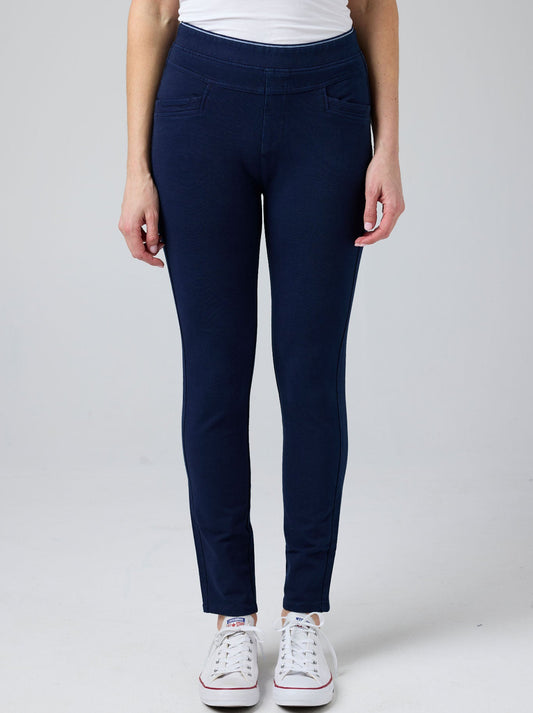 Image of a model wearing Pants. Productname: GABRIELLA FRATTINI LUSTRE PANT in Army colour by brand - Gabriella Frattini