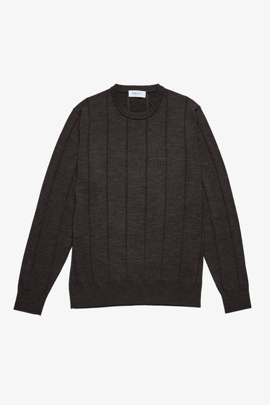 Anthony Squires Galway crew knit (Brown)