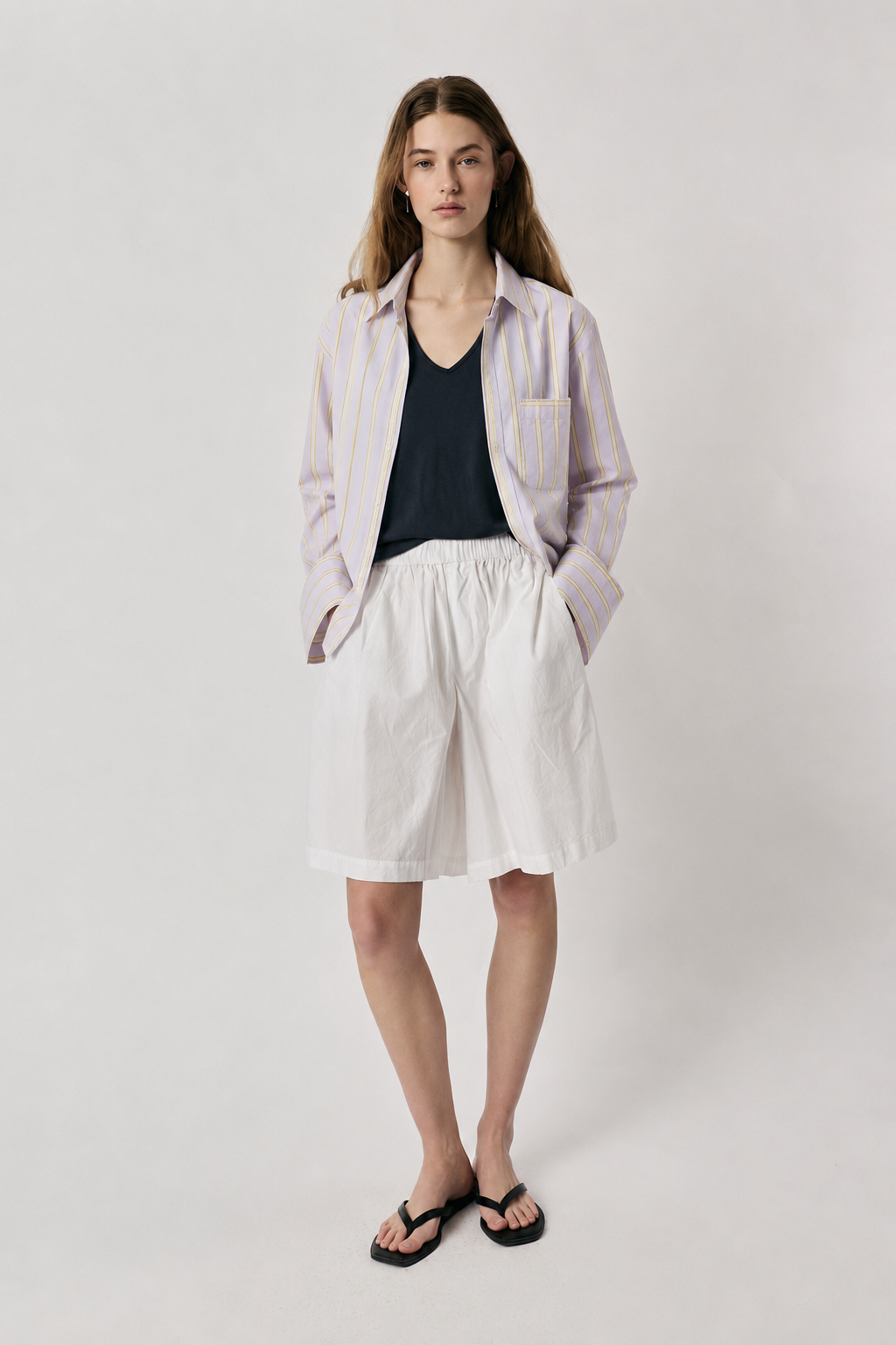 Image of Shirts. Product name - Giliann Corti Shirt Lilac in Lilac colour by brand - Giliann