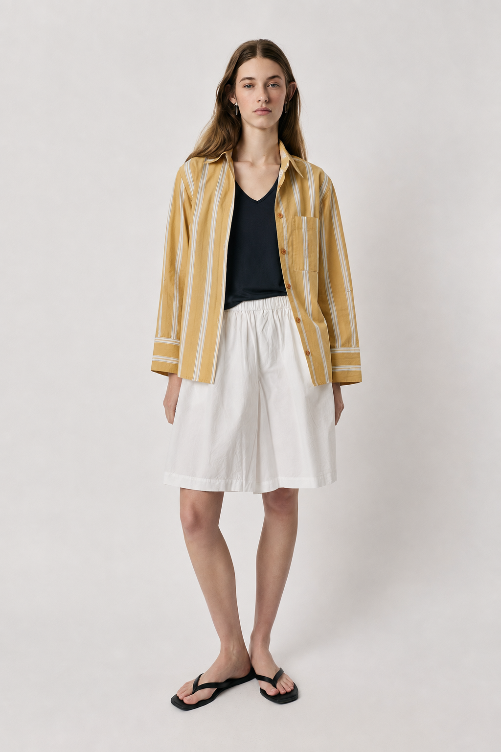 Image of Shirts. Product name - Giliann Corti Shirt Yellow in Yellow colour by brand - Giliann