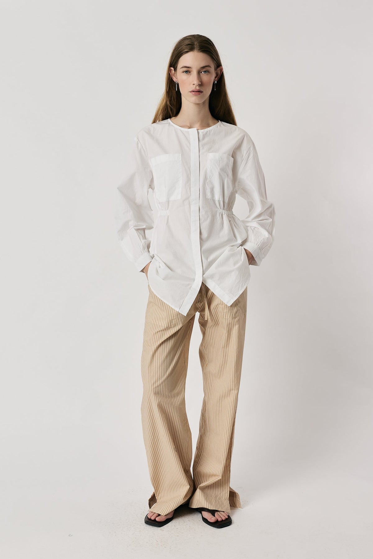 Image of Shirts. Product name - Giliann Elodie Shirt White in White colour by brand - Giliann