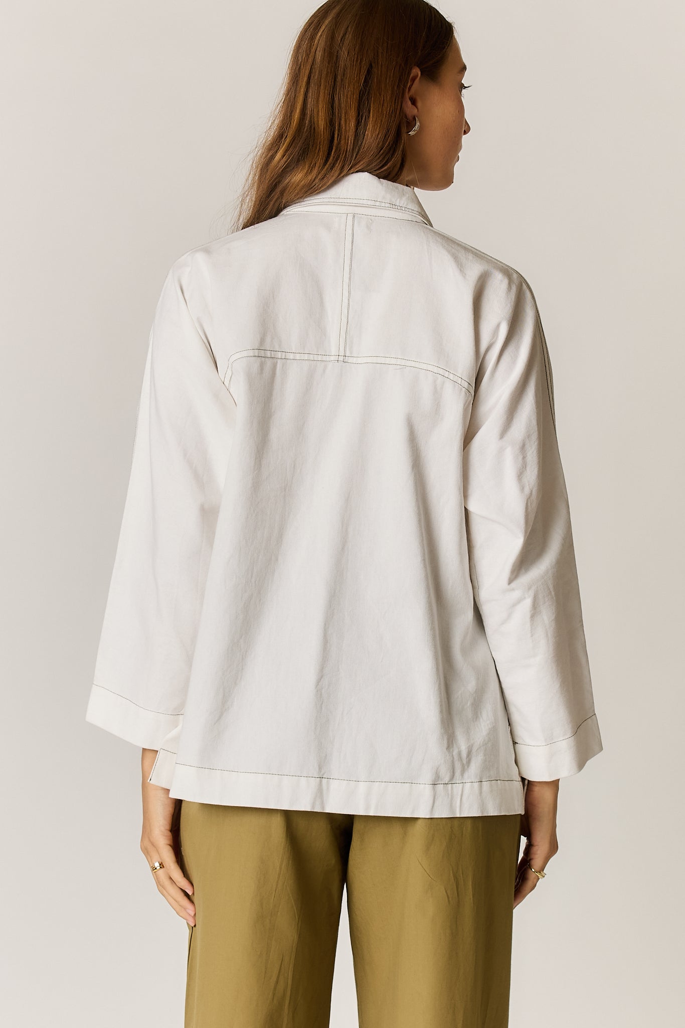 Giliann Patti Shirt Twill (White)