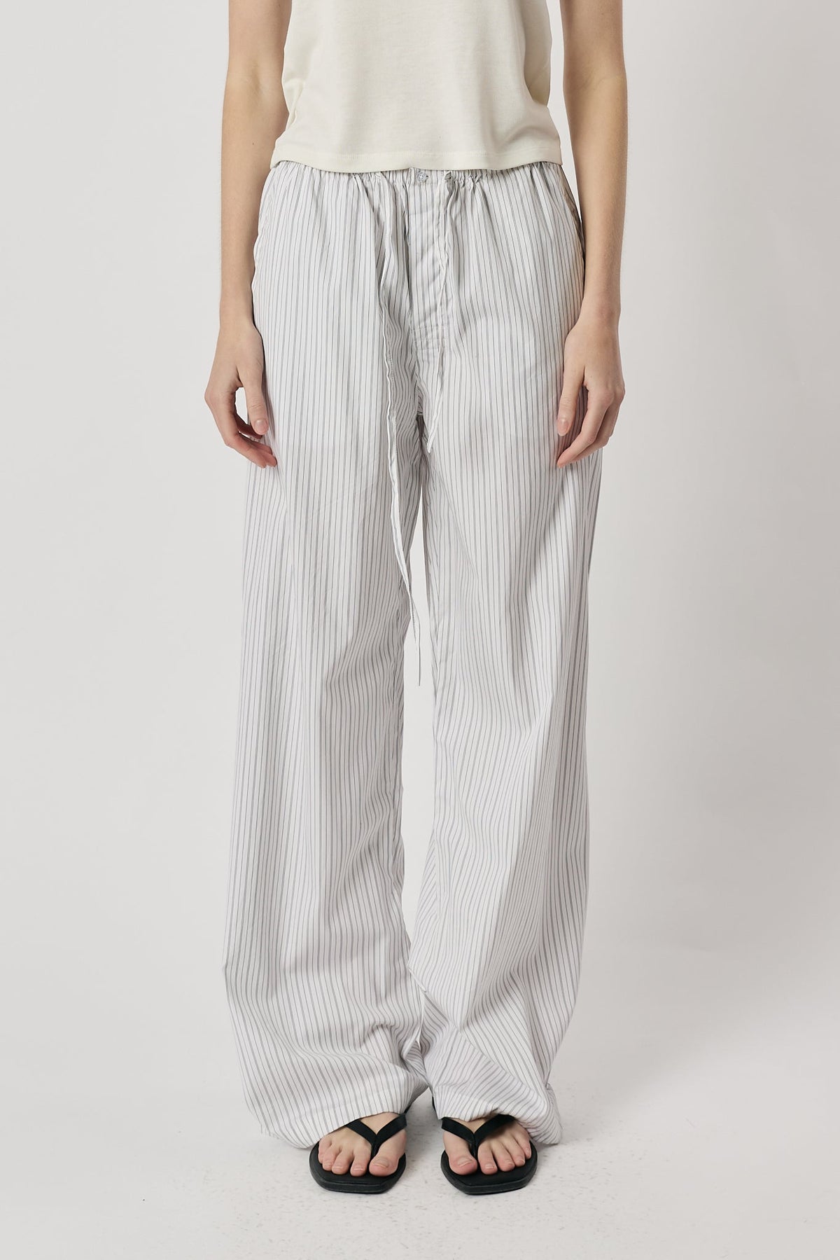 Giliann Romy Pant /White Stripe (Black)