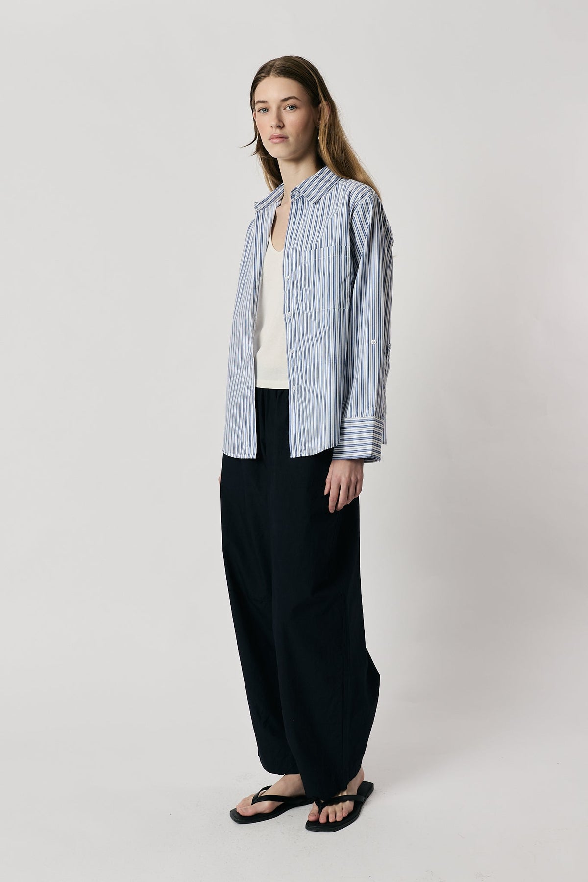 Giliann Runa Shirt Light Stripe (Blue)
