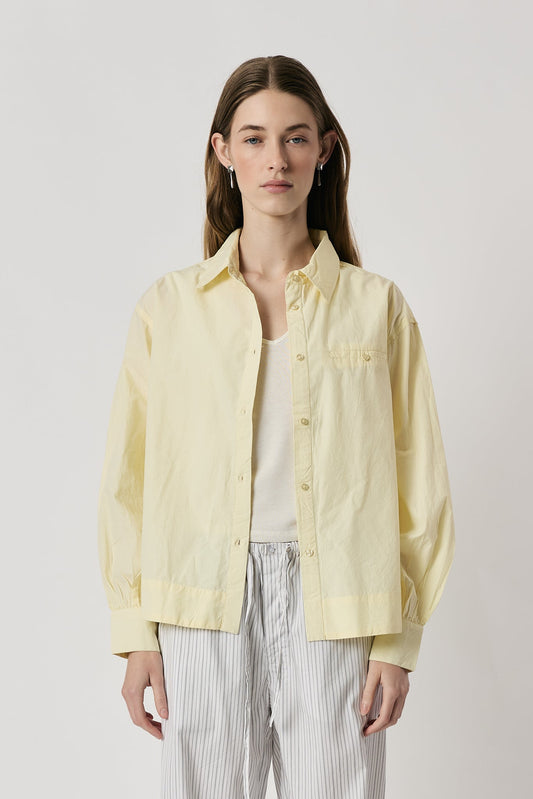 Image of Shirts. Product name - Giliann Soline Shirt Lemon in Lemon colour by brand - Giliann