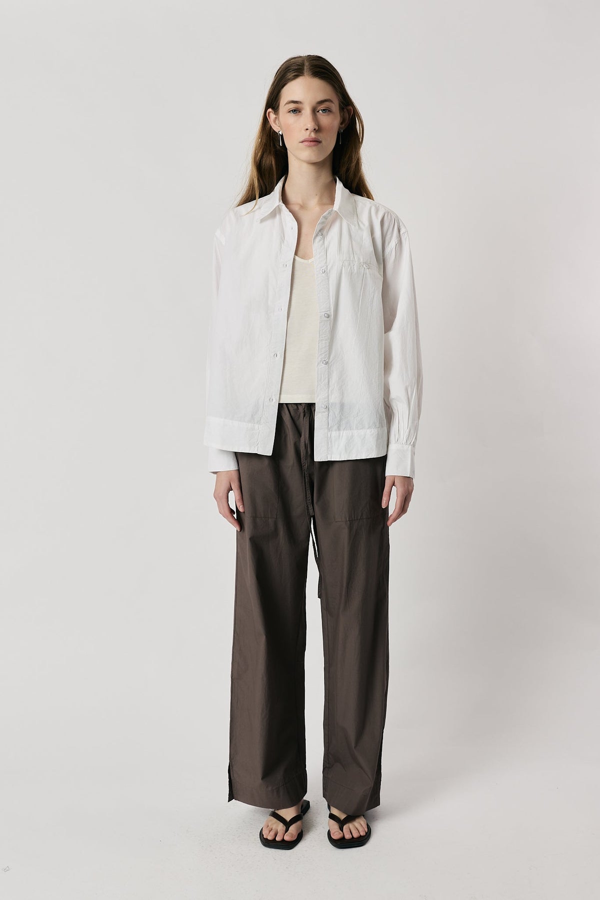 Image of Shirts. Product name - Giliann Soline Shirt White in White colour by brand - Giliann