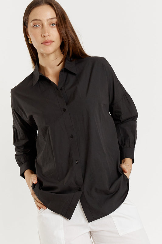 Giliann Casa Cut Out Shirt (Black)