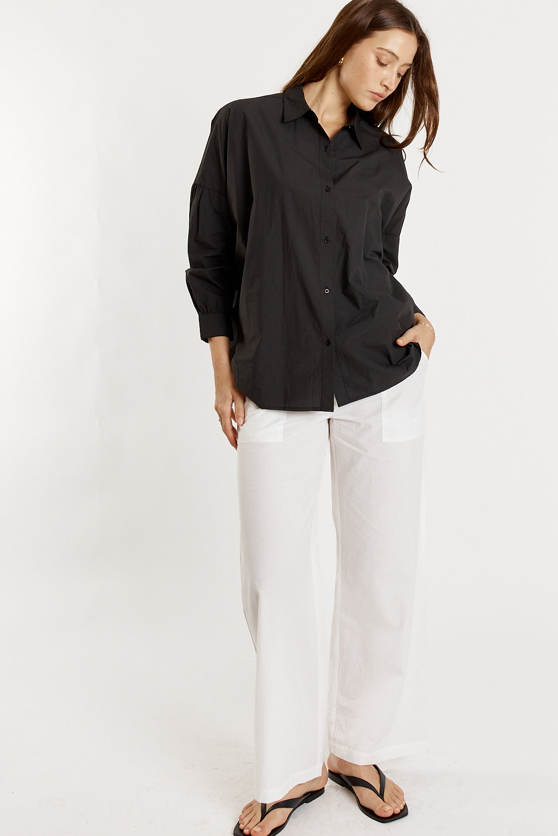 Giliann Casa Cut Out Shirt (Black)