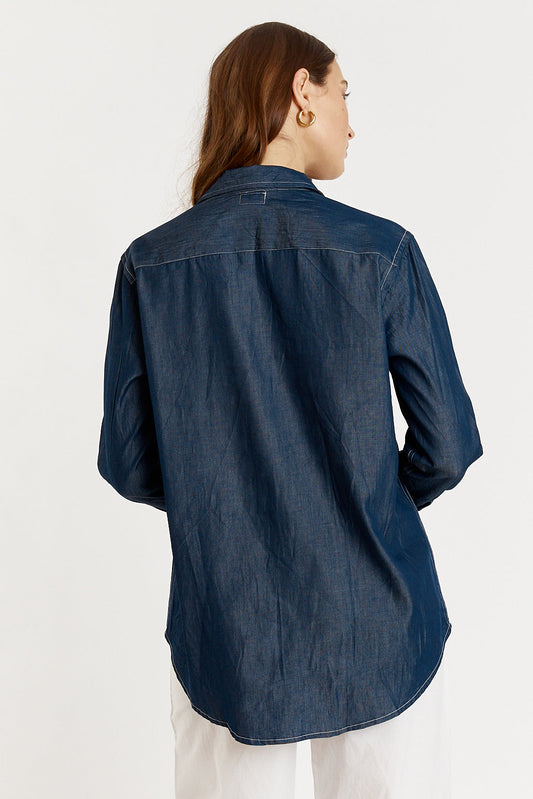 Giliann Button Up Shirt (Denim)