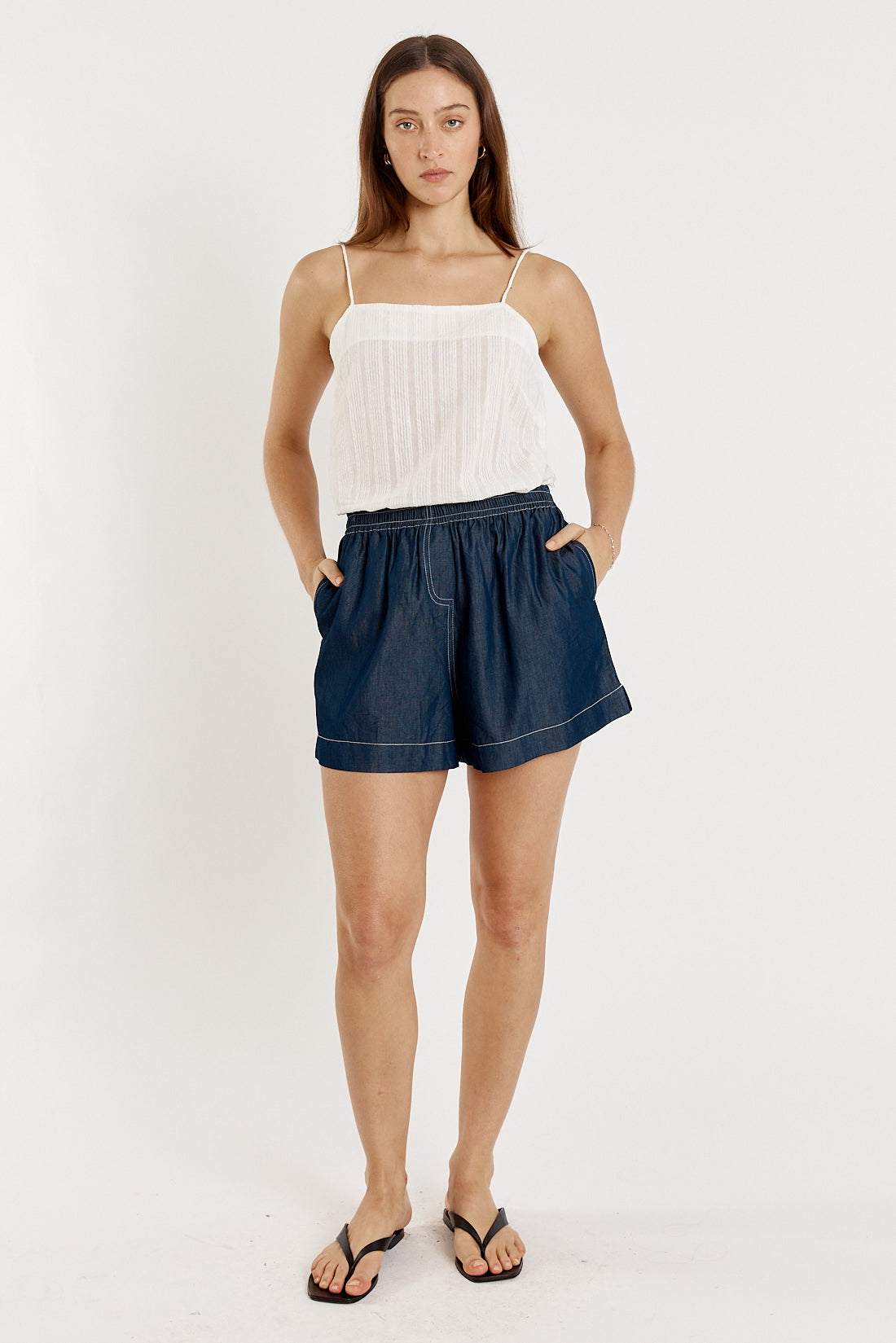 Image of Jeans. Productname: Giliann Gimlet Short Denim in Denim colour by brand - Giliann