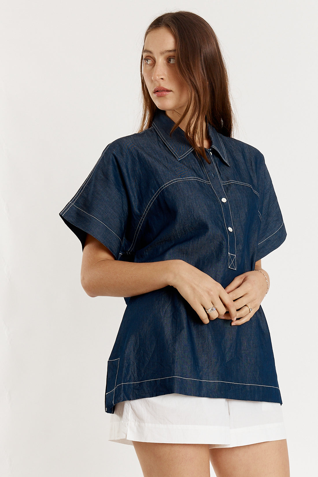 Giliann Gimlet Top (Denim)