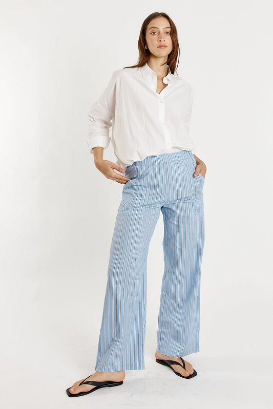 Image of Jeans. Productname: Giliann Jean Pant Blue Stripe in Blue colour by brand - Giliann