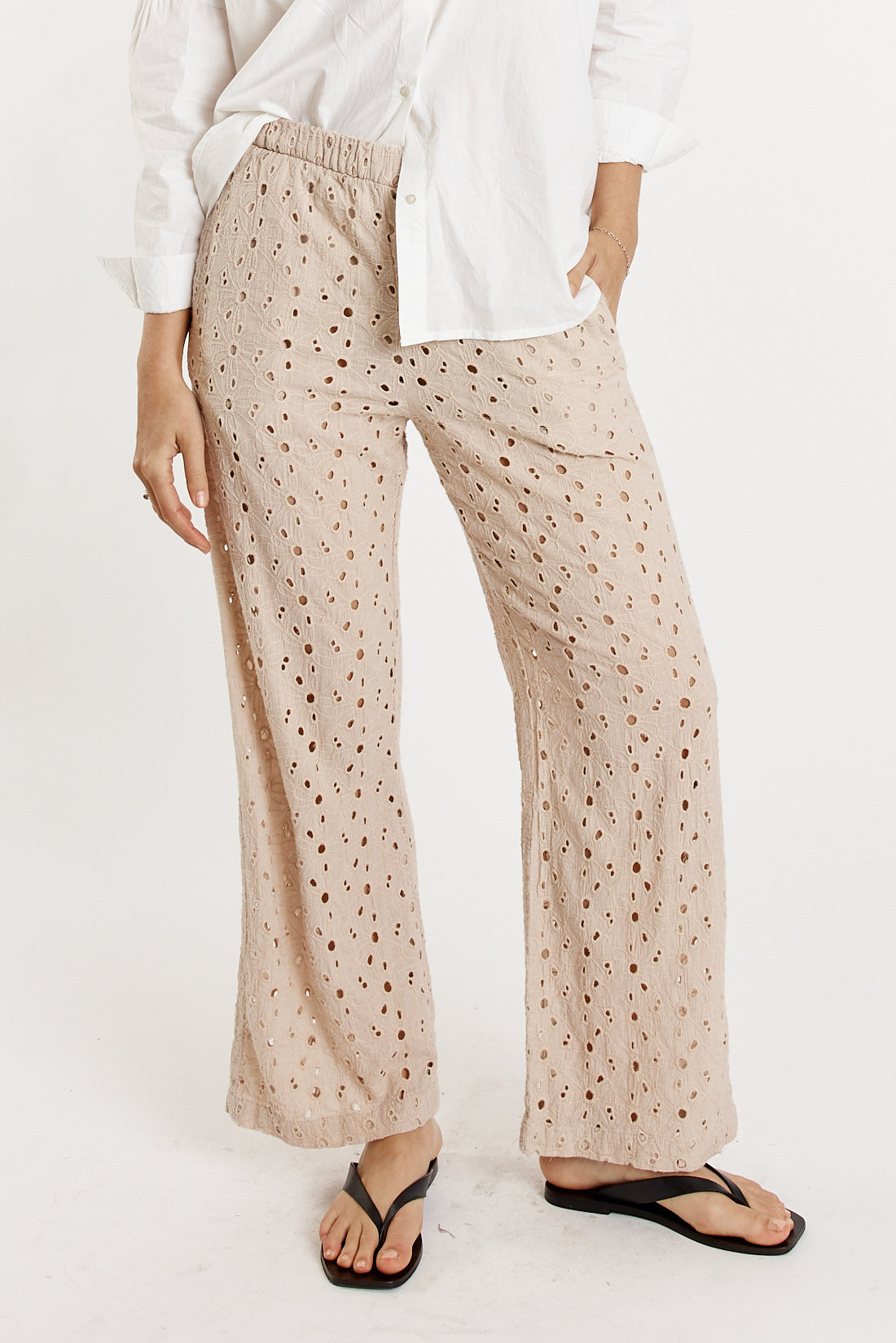 Giliann Olive Pant (Cream)