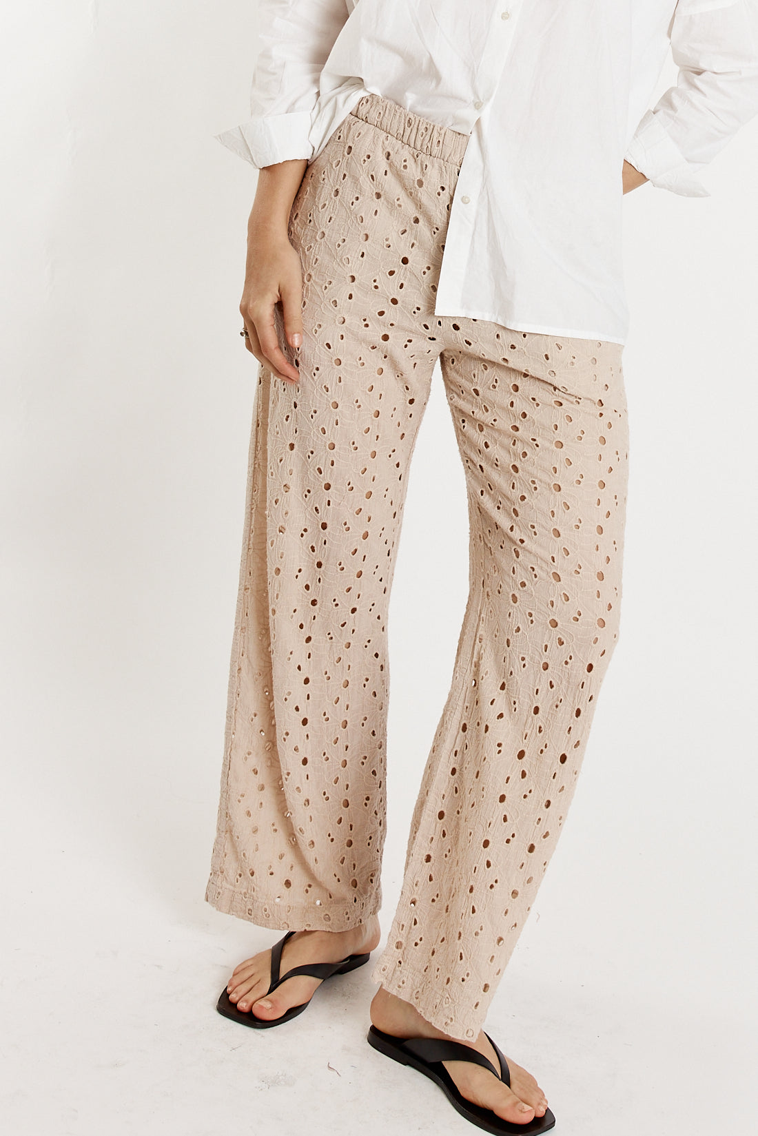Giliann Olive Pant (Cream)