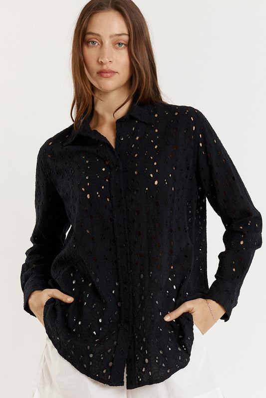 Image of Shirts. Productname: Giliann Olive Shirt Black in Black colour by brand - Giliann