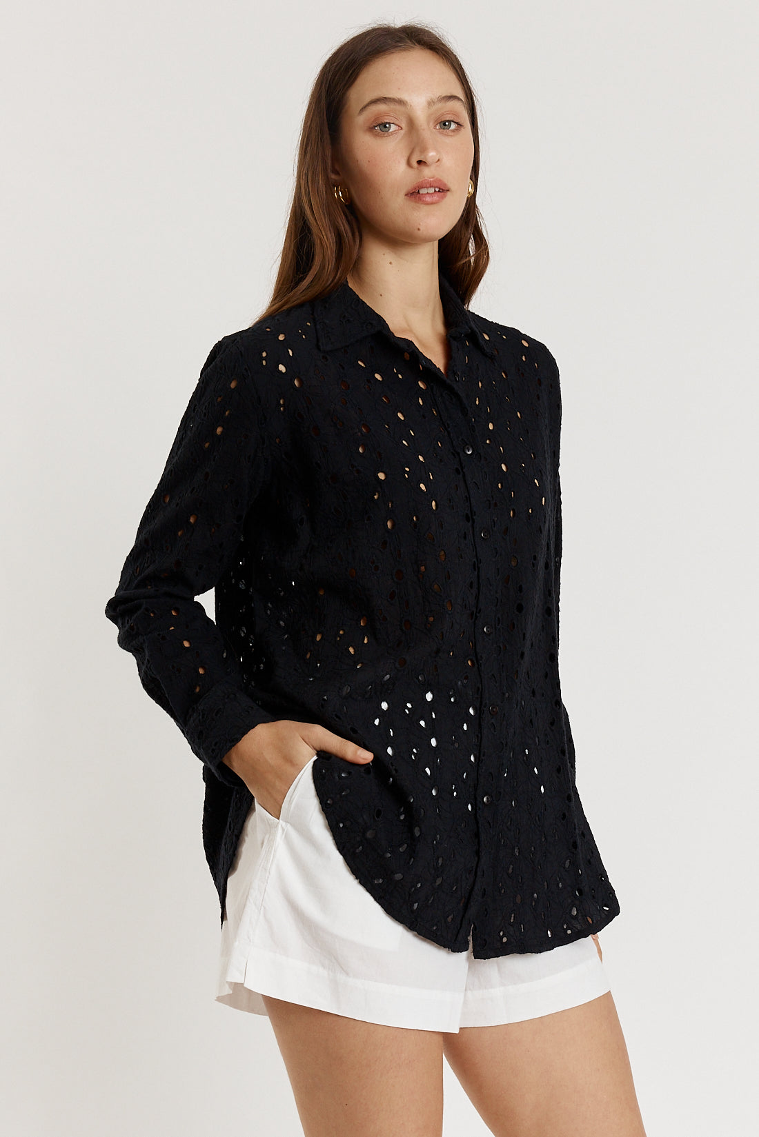Giliann Olive Shirt (Black)