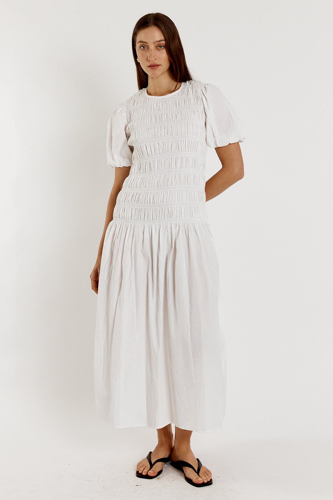Cowgirl Surfer Giliann Pyke Dress (White)