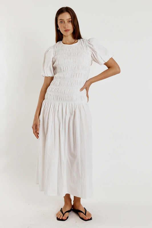 Cowgirl Surfer Giliann Pyke Dress (White)