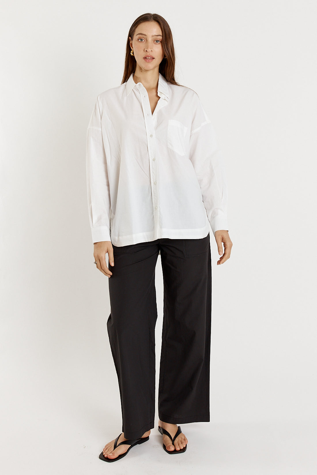 Image of a model wearing Pants. Productname: Giliann Pellier Pant Black in Black colour by brand - Giliann