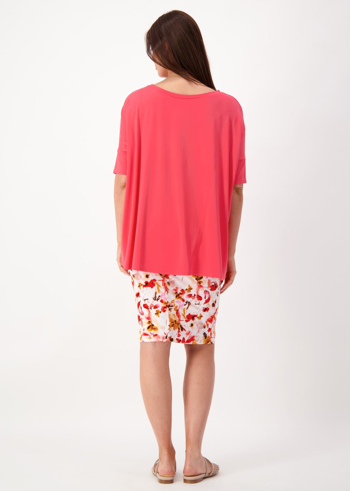 Lou Lou Gina Oversized Slouch Bamboo T-Shirt (Berry)