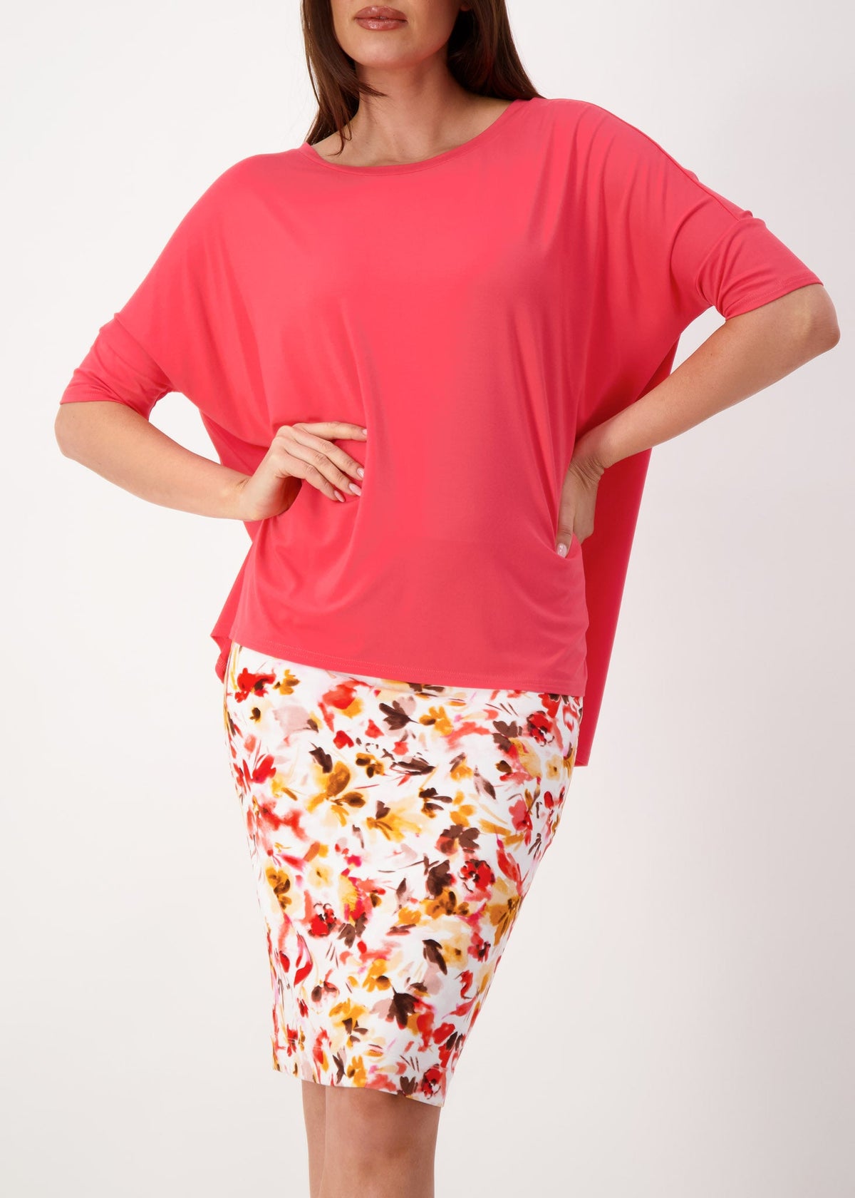 Lou Lou Gina Oversized Slouch Bamboo T-Shirt (Berry)