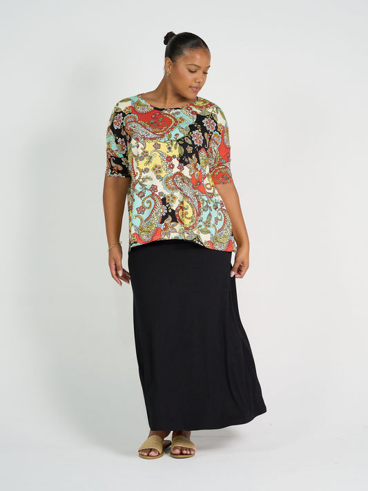 Lou Lou Gina Oversized Slouch Bamboo T-Shirt Print (Noosa Pucci)