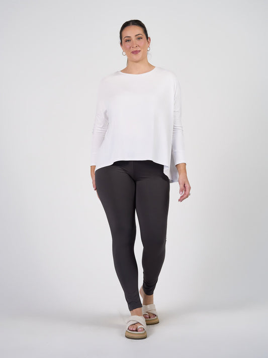 Lou Lou Luxe Bamboo Full-Length Legging (Steel)