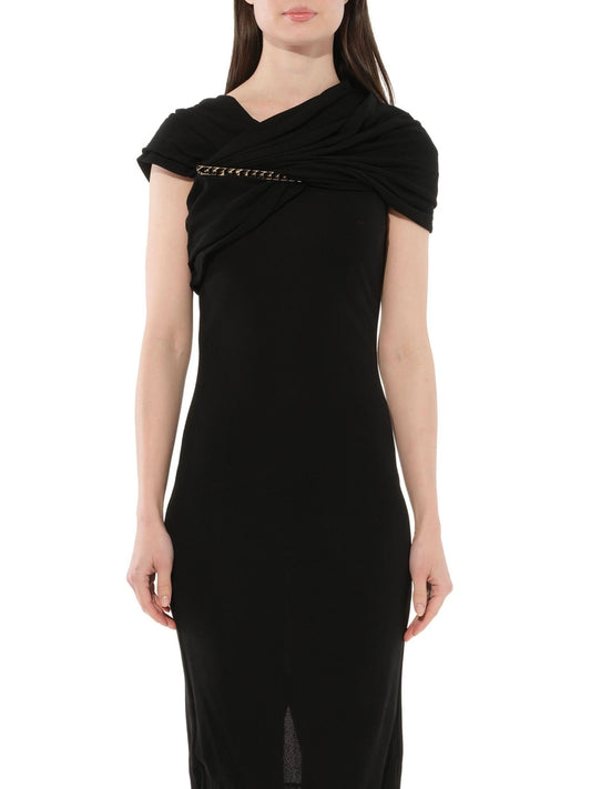 Image of a model wearing Dress. Productname: GIVENCHY Chain Dress in Black colour by brand - GIVENCHY