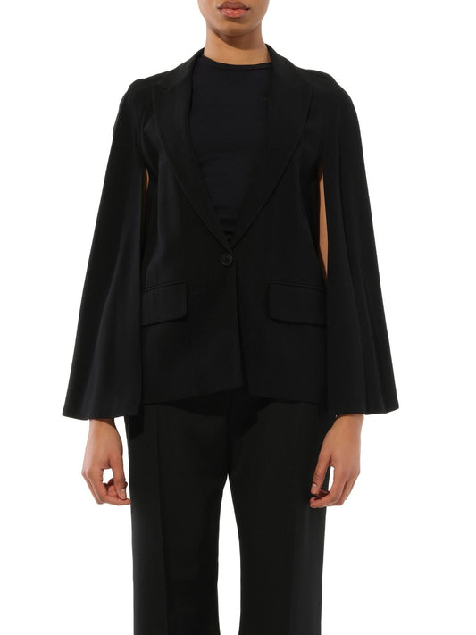 Image of a model wearing Outerwear. Productname: GIVENCHY Jacket in Black colour by brand - GIVENCHY