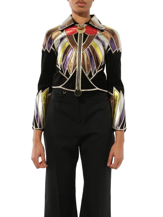 Image of a model wearing Outerwear. Productname: GIVENCHY Jacket in Multicolor colour by brand - GIVENCHY